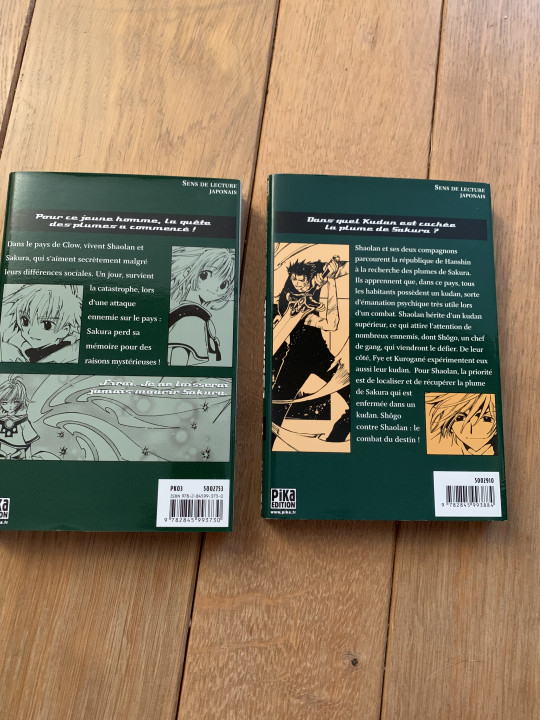 Image article Tsubasa : réservoir chronicle, tome 1 et 2