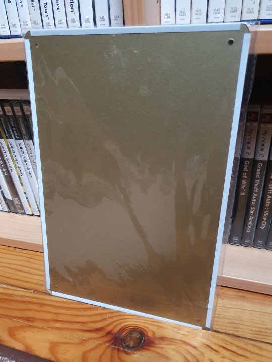 Image article Plaque en Métal jeux Metal gear sur nintendo nes