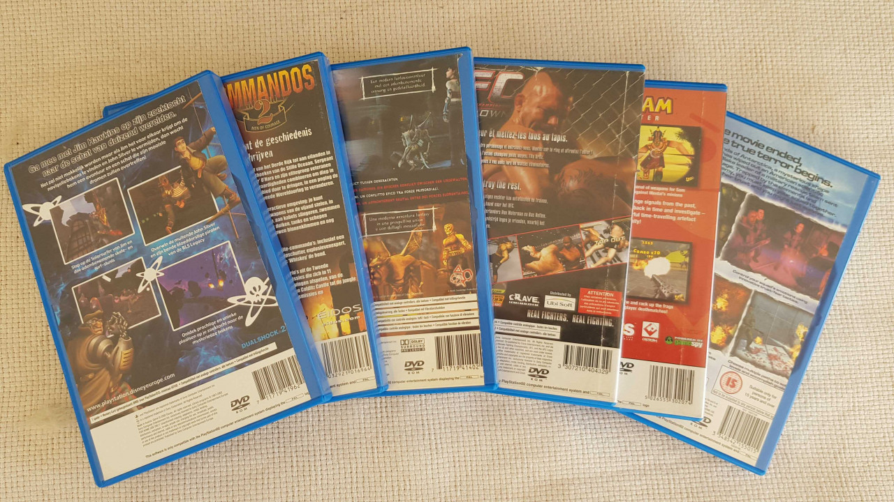 Image article Lot de 6 jeux PS2