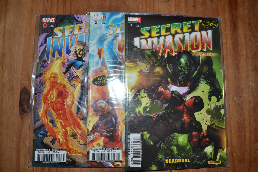 Image article Lot comics "Secret Invasion" 1à8+ 3HS neufs