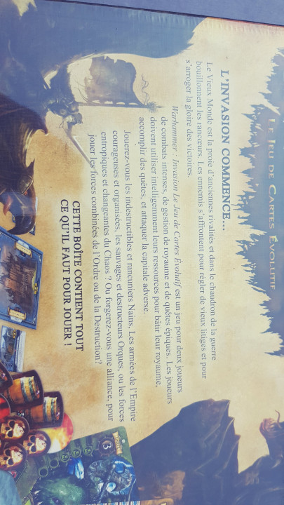 Image article Warhammer invasion jeu de carte évolutif