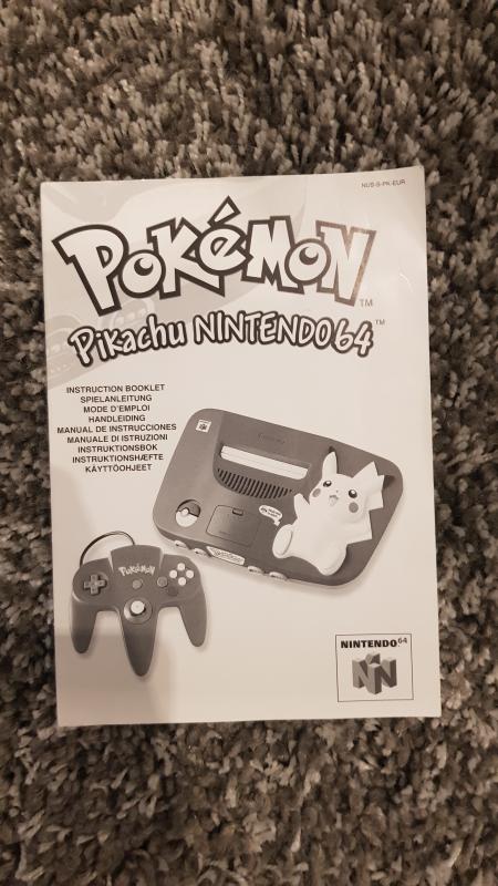 Image article Livret nintendo 64 édition pokemon