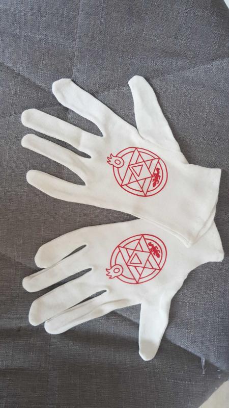 Image article Paire de gant Mustang Fullmetal alchemist