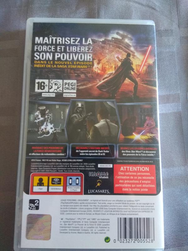 Image article Sony - PSP - Star wars - Le pouvoir de la force