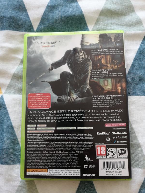 Image article Dishonored xbox 360