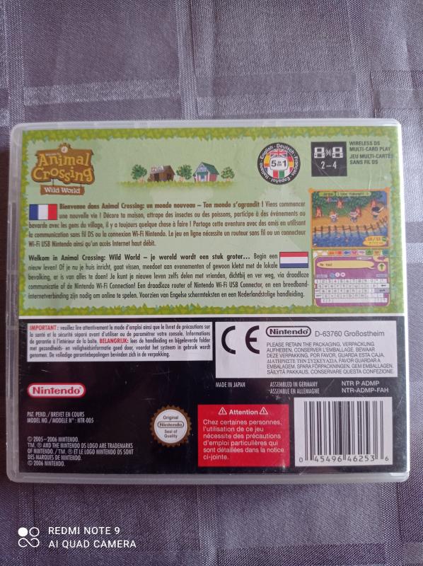 Image article Nintendo DS - Animal crossing wild world