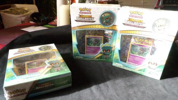 Image article Coffret Pokémon Légende brillante Marshadow sceller et neuf x3 coffrets.