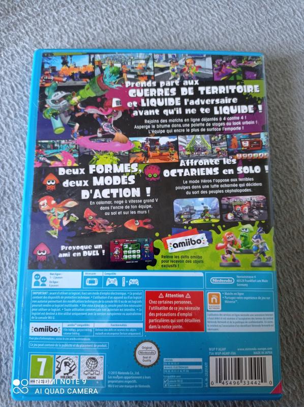 Image article Nintendo - WII U - Splatoon