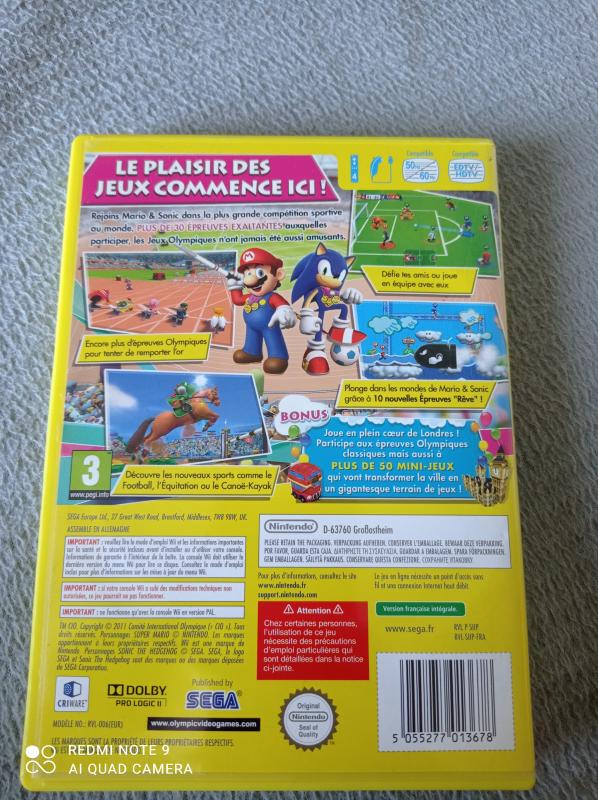 Image article Nintendo - Wii - Mario & Sonic aux jeux olympiques de Londres 2012
