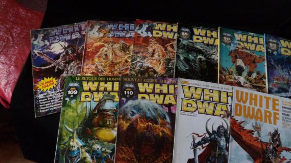 Image article Lot de magazines White Dwarf ancienne édition années 99 à 2013.