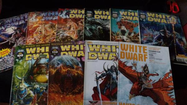 Image article Lot de magazines White Dwarf ancienne édition années 99 à 2013.