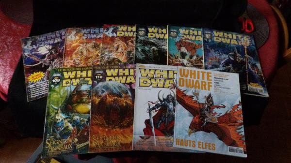 Image article Lot de magazines White Dwarf ancienne édition années 99 à 2013.