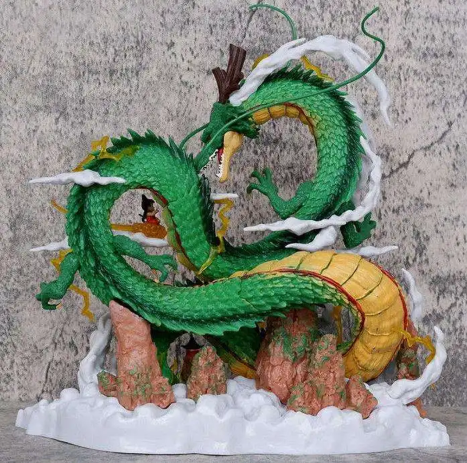 Shenron Dragon Ball Z – Figurine de Collection Dragon Légendaire avec Goku 25 cm neuf dans son emballage