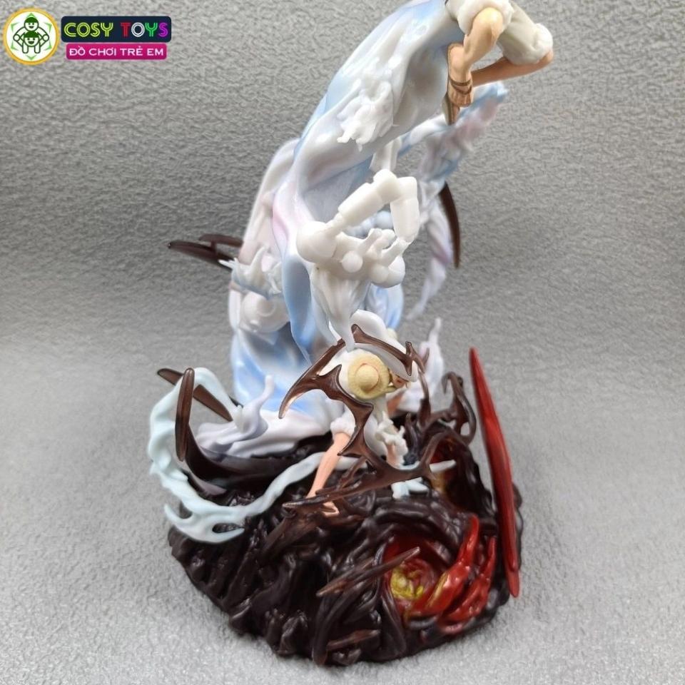 Figurine en PVC de Monkey D. Luffy en Gear 5 (Le Dieu du Soleil Nika) 23 cm de hauteur neuf sous emballage