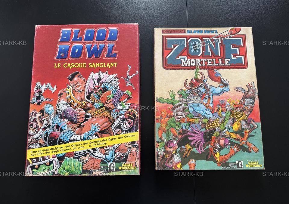 Blood Bowl + Zone Mortelle 1986 Games Workshop Complet TBE Rare et Vintage