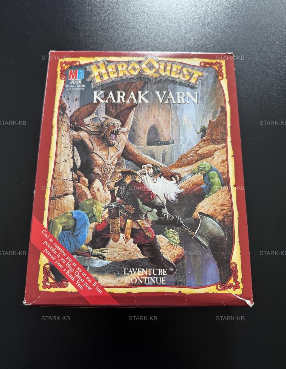 Extension Heroquest Karak Varn 1989 Neuf Rare et Vintage