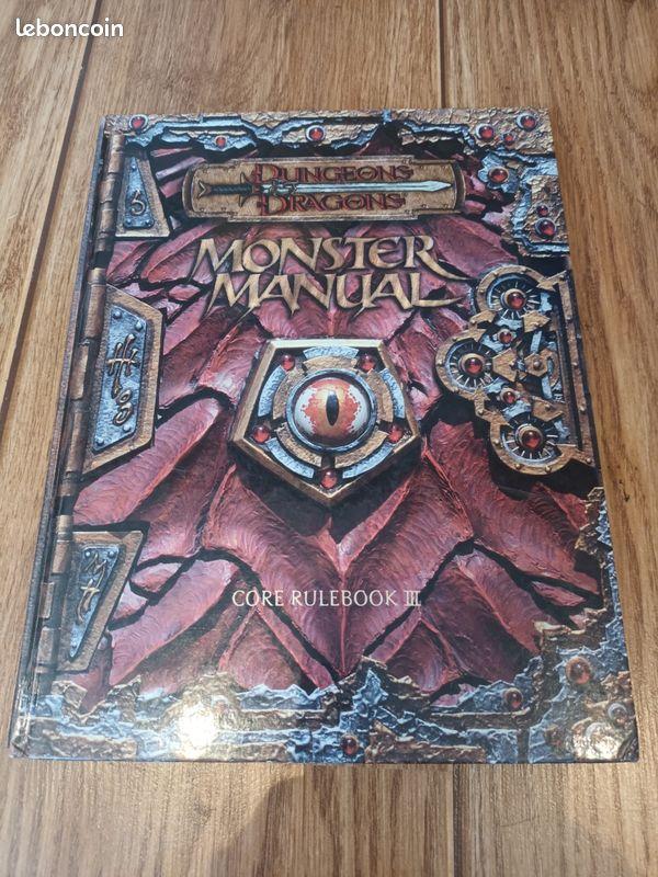 Livre de règles D&D 3ème Édition – Monster Manual / Manuel des Monostres (VO)