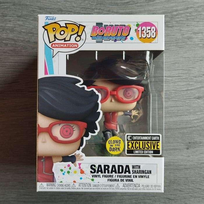 Boruto : Figurine Funko Pop N° 1358 (Sarada With Sharingan / Glows In The Dark / Exclusive Limited Edition)