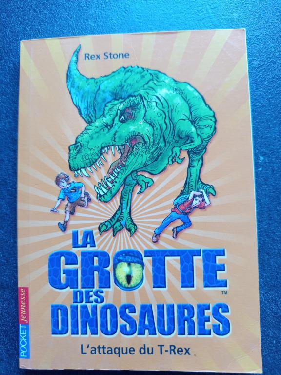 Livre - La grotte des dinosaures - L'attaque du t-Rex