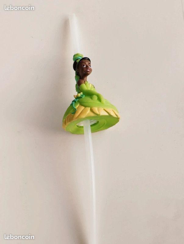 Figurine paille disney bouchon de bouteille princesse tiana