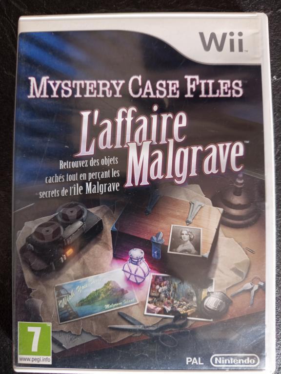 Nintendo - Wii - Mystery case files - L'affaire Malgrave