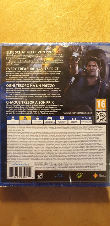 Image article Uncharted 4 PS4 neuf