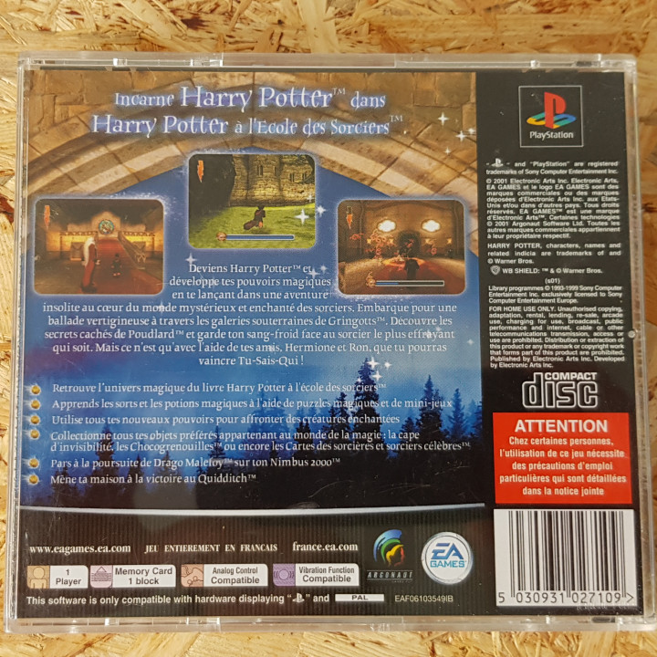 Image article Harry potter l'école des sorcier ps1