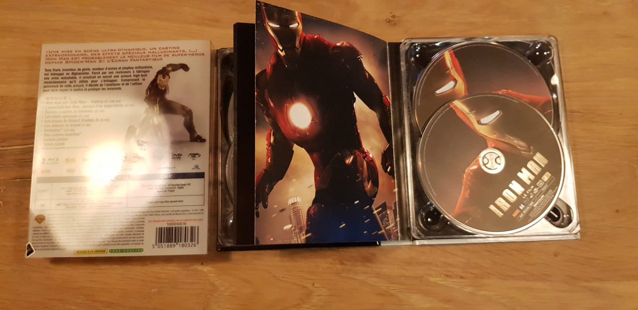 Image article IronMan 1 steelbook