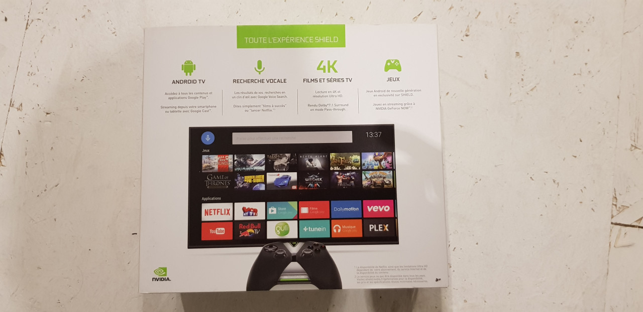 Image article Boite vide NVIDIA Shield TV
