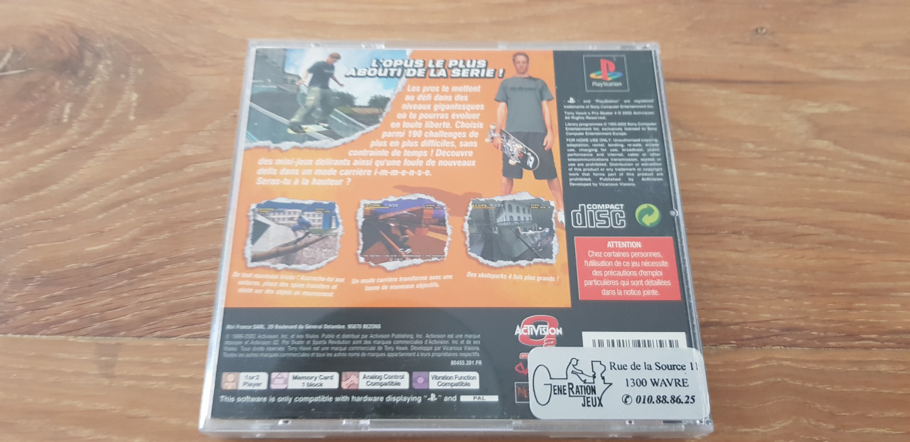 Image article Tony hawk's 4 ps1