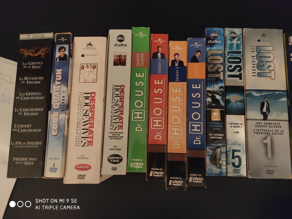 Image article Lot de DVD Séries.