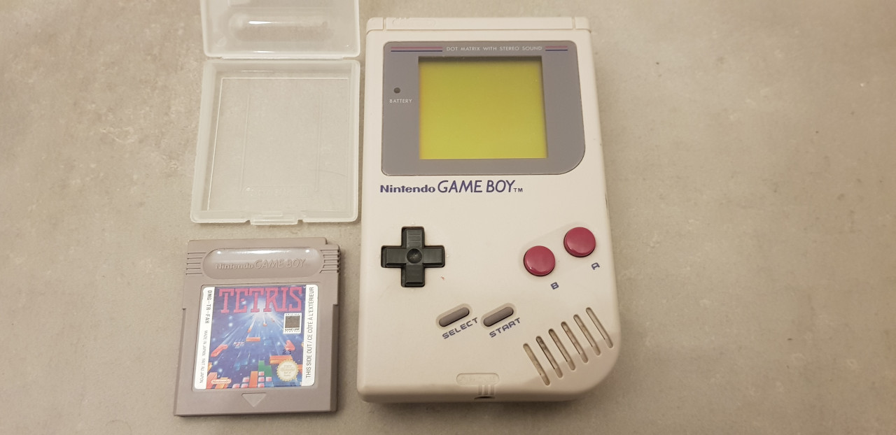 Image article Gameboy gris + Tertris